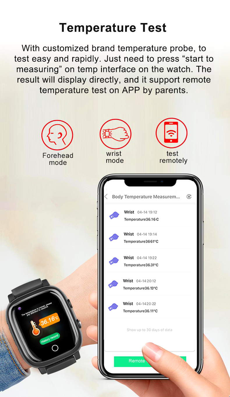 2021 qualified NFC watch sedentary take medicine reminder fall detection smartphone for senior