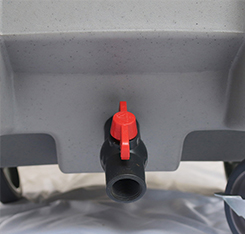 Adjustable 200lb Mobile Ice Caddy Plastic With Wheels