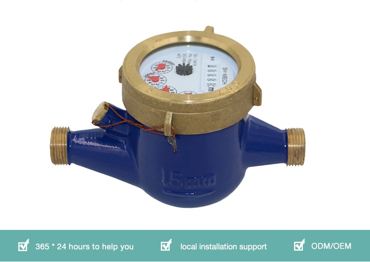 Brass body pulse remote volumetric multi jer water meter
