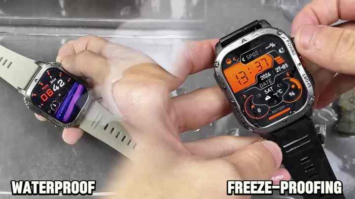 Rugged Men's Smart Watch AK80 IP68 Waterproof Fitness Tracker