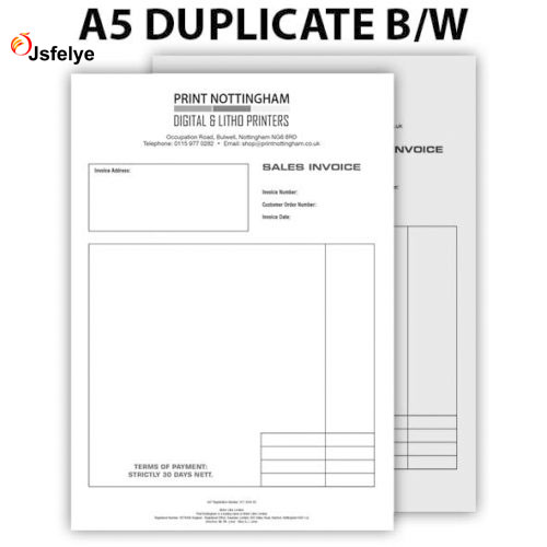 A5 индивидуальные дублирующие Чеки/квитанции, 50 наборов на планшет