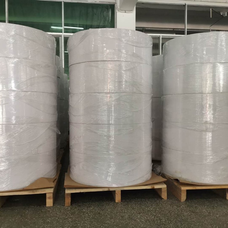 Thermal Transfer Label Jumbo Roll, PET/PP Film Label Paper Material, Barcode Printing Label Sticker Paper
