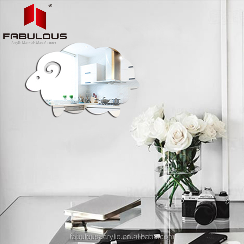 Anti-Scratch Acrylic Mirror Wall Sticker Decoration Hangings/Adhesive Home Decor Wall Sticker