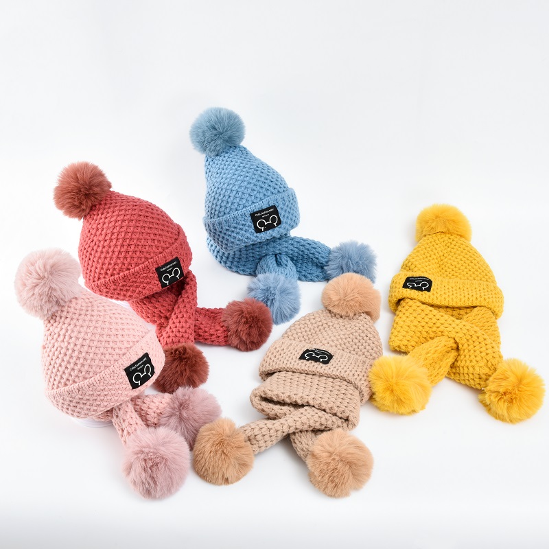 Головные уборы, шарф, зимние шапки, шарф на заказ, Детские помпоны, вязаные зимние шапки, шапочка с шарфом