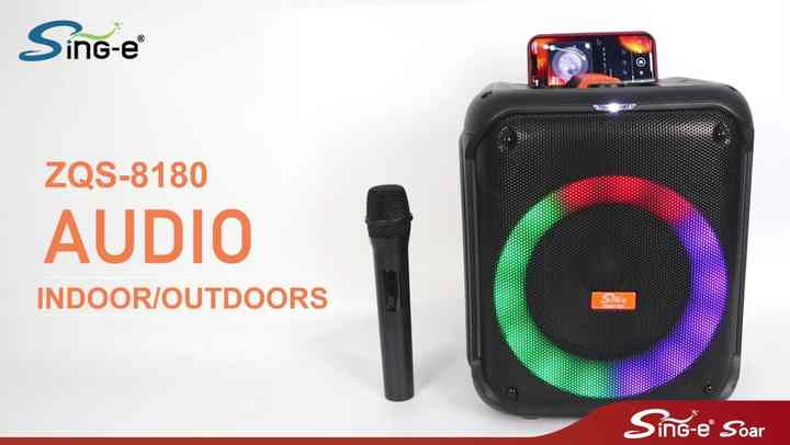 SING-E ZQS8180 Mini Portable Karaoke Machine with Bluetooth