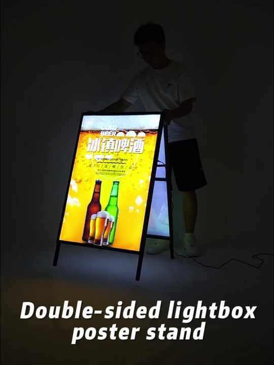 Durable Portable LED Light Box Frame Stand for Advertising