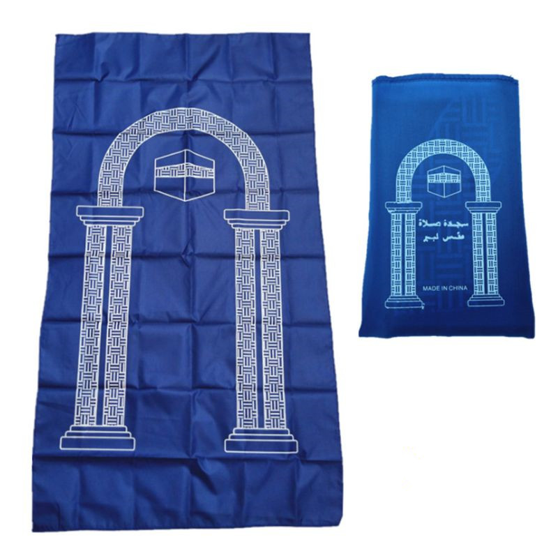 Pri/ère Portable Tapis Genoux Poly Mat avec Boussole pour Musulman Islam Pri/ère /Étanche Mat Tapis 100x60cm
