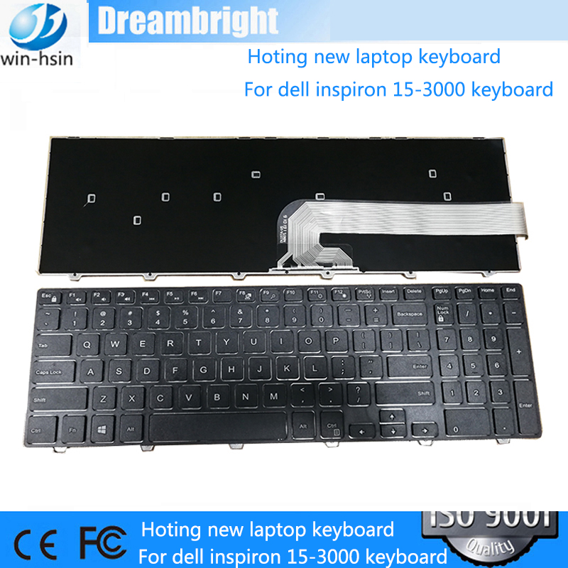 US Black New English Replace laptop keyboard For DELL For INSPIRON 15R-3542 15MR-1528 N5547 N5545 5545