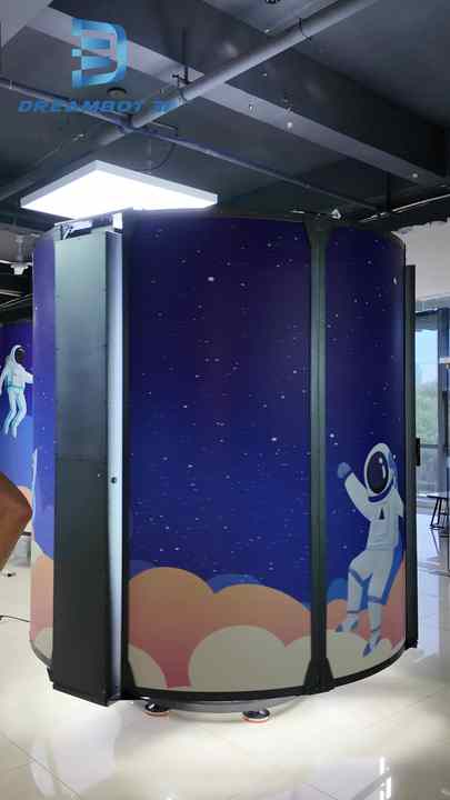 Dreambot 3D Portrait Scanner 1800W Fast Rotational Booth 12MP Cameras ...