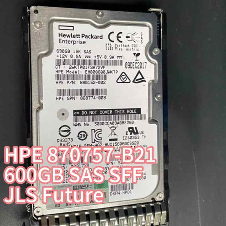 En Çok Satan 870757-B21, 600GB SAS 12G Enterprise 15K SFF (2.5 inç