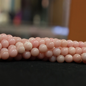 Stars Forever Wholesale Natural Smooth Pink Opal Gemstone Loose Beads For Jewelry Making