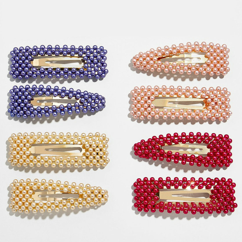 Personalizado PÉROLA CONJUNTO DE DOIS pinos de CABELO de Noiva Acessórios Para o Cabelo grampo de cabelo da pérola Elegante impulso Oco pérola hairpin