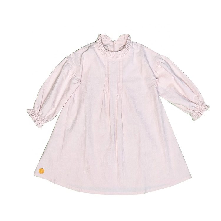 Свободные платья ручной работы на заказ, платье для маленьких девочек, платье с длинным рукавом для малышей