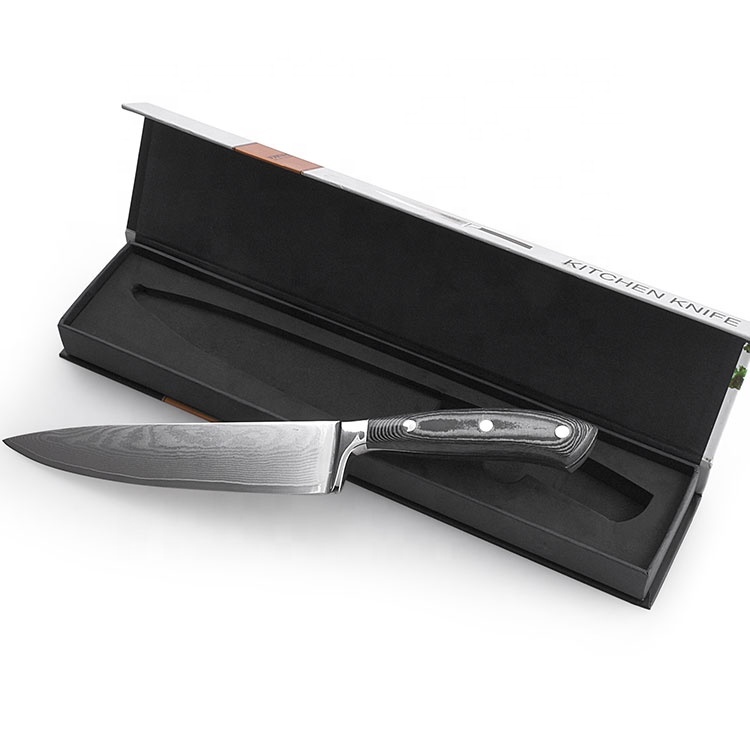 60-62 HRC VG10 высококачественный 8 ''нож из дамасской стали кухонный поварской нож с ручкой из микрокарты