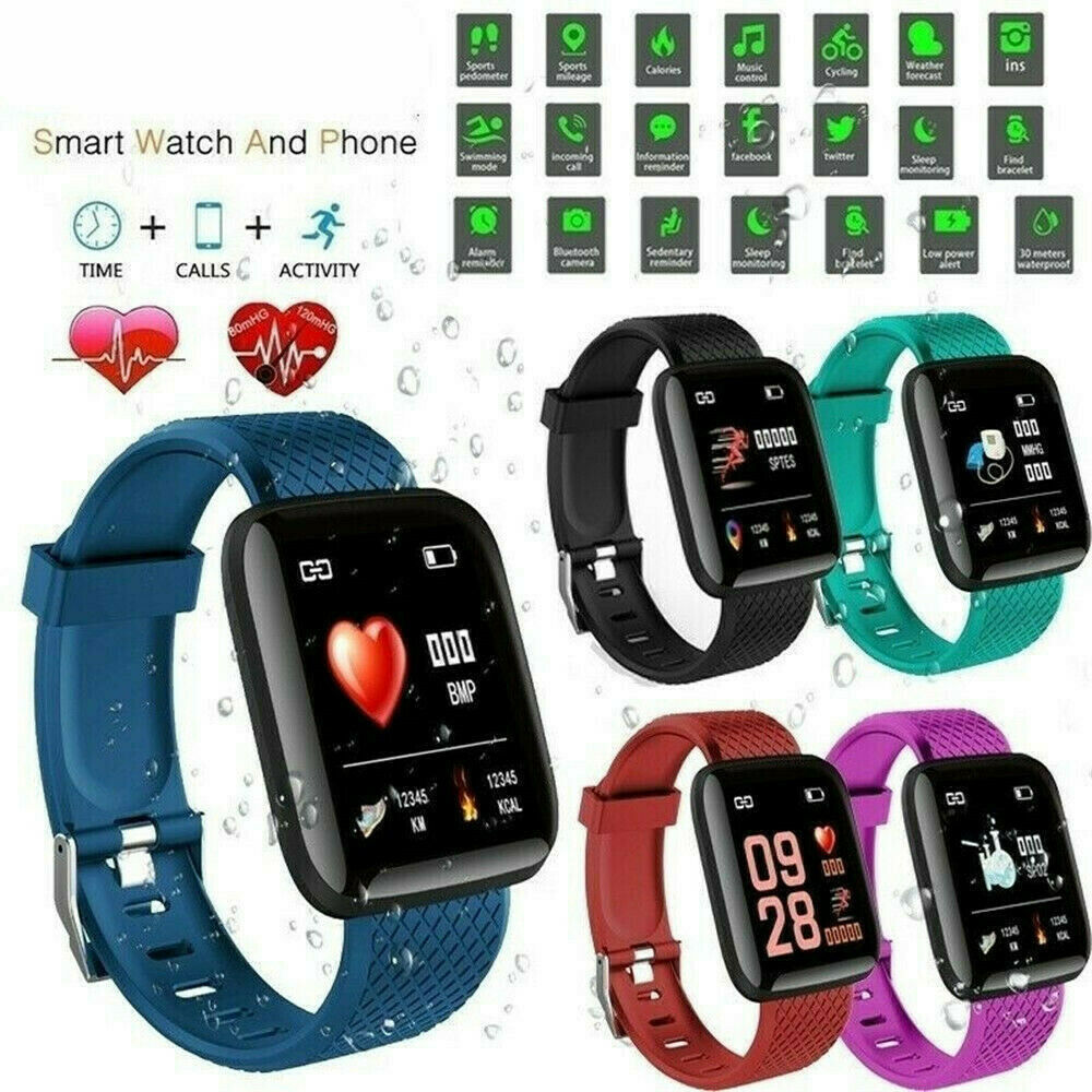 2022 Hot reloj intelligent 116S D13 116Plus Heart Rate 1.44 inch 116 Plus Watch Smart Band Bracelet Wristband Sports Watches