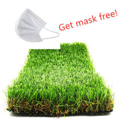 Get free face mask order high quality artificial grass turf synthetic grass mat for garden face mask in stock