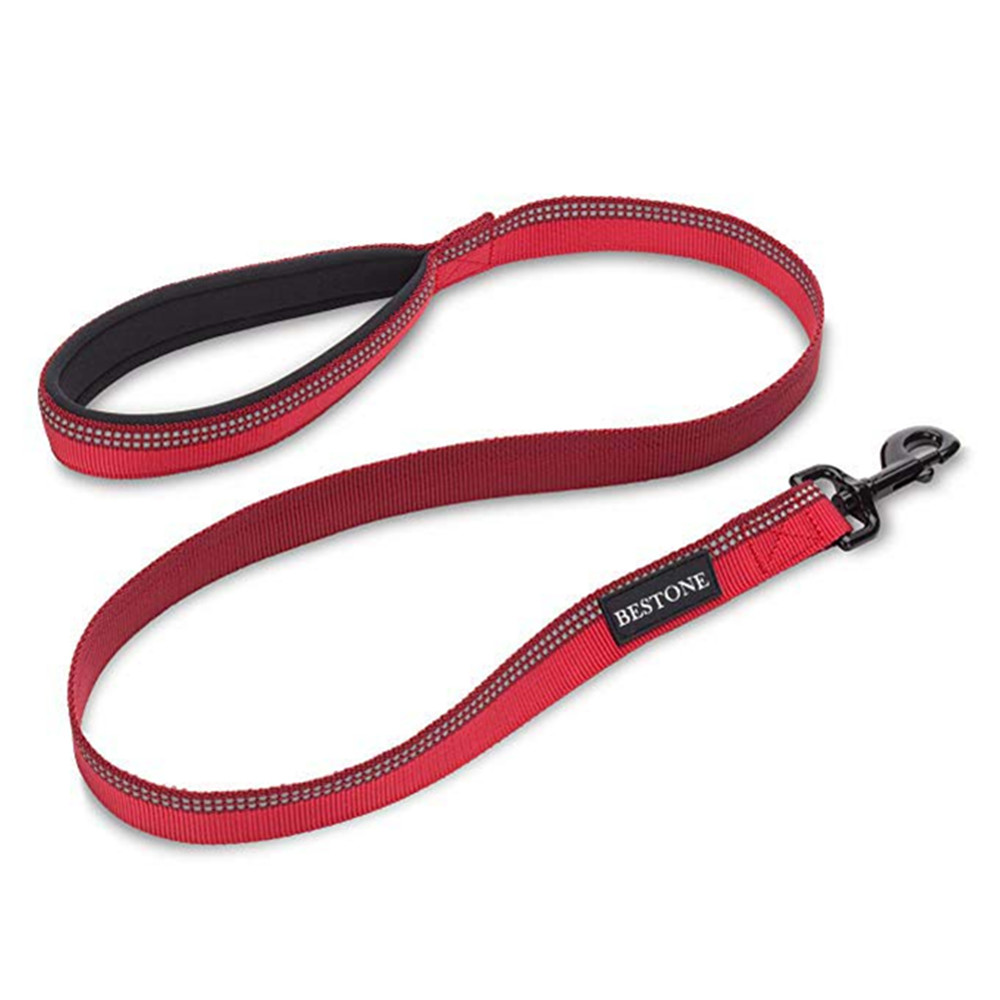 Удобный безопасный Светоотражающий Поводок для собак прочная нейлоновая оплетка продлевает домашним питомцам, обучение с Неопреном/сетка ручка