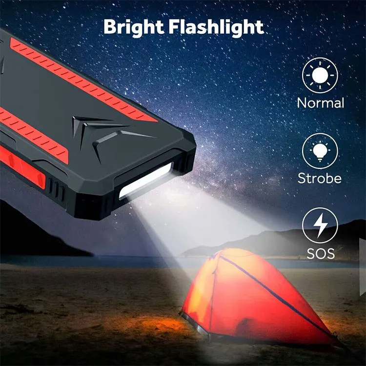 New arrival High Quality Portable 20000mah solar power bank charger
