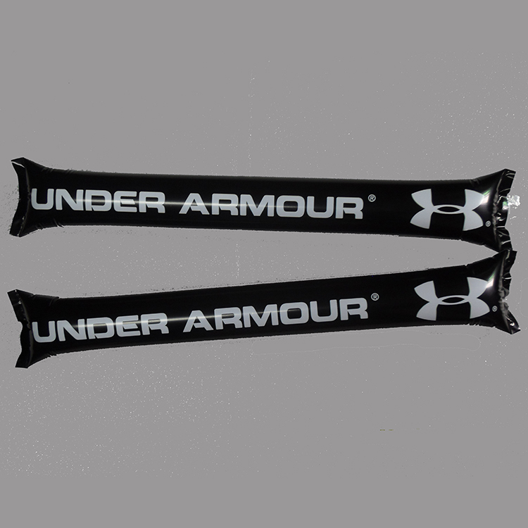 Inflatable noisemaker sticks