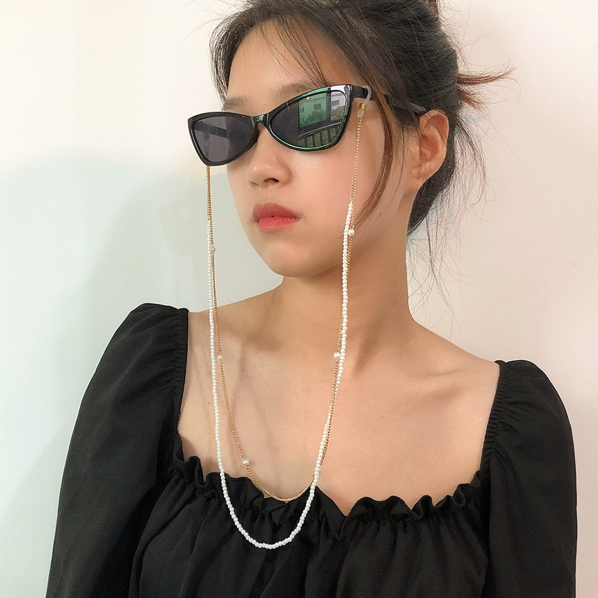 Солнцезащитные очки в виде ракушки, цепи, женское модное ожерелье, очки для чтения, шнур, держатель, ремешок, веревка для очков, ремешки, цепи