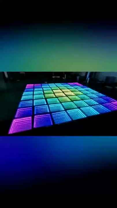 Waterproof Lighted LED Dance Floor for Wedding 3D Infinity Mirror Video ...