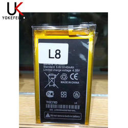 Telefone móvel Para Tecno POP1 Acessórios Bateria de Substituição de Baterias Para TECNO L8 Batterie 5140mAh Da Bateria