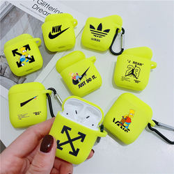 Para o caso airpod tendência Rua fluorescente suave caso do fone de ouvido para airpods 2 para airpods casos casos capa TPU capa de silicone