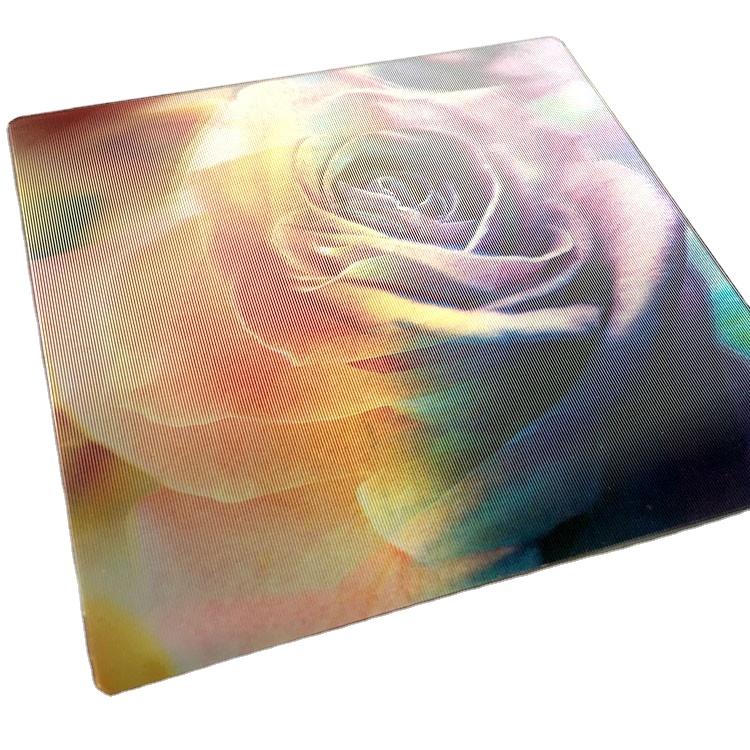 Высокое качество изображений, меняющий эффект, линзовидная 3D линзовидная карта, цветной цветок