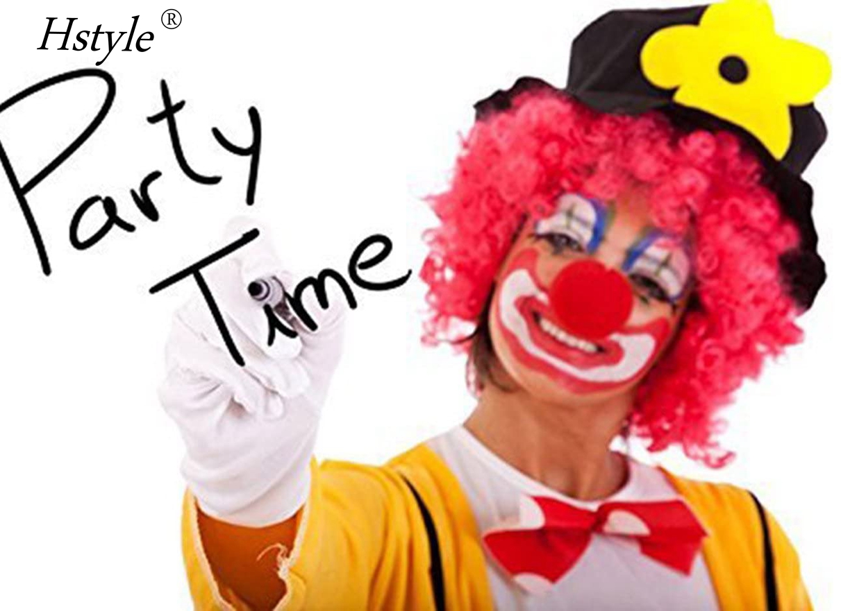 25pcs红色马戏团小丑鼻子圣诞服装派对cosplay红鼻子日万圣节装饰sd