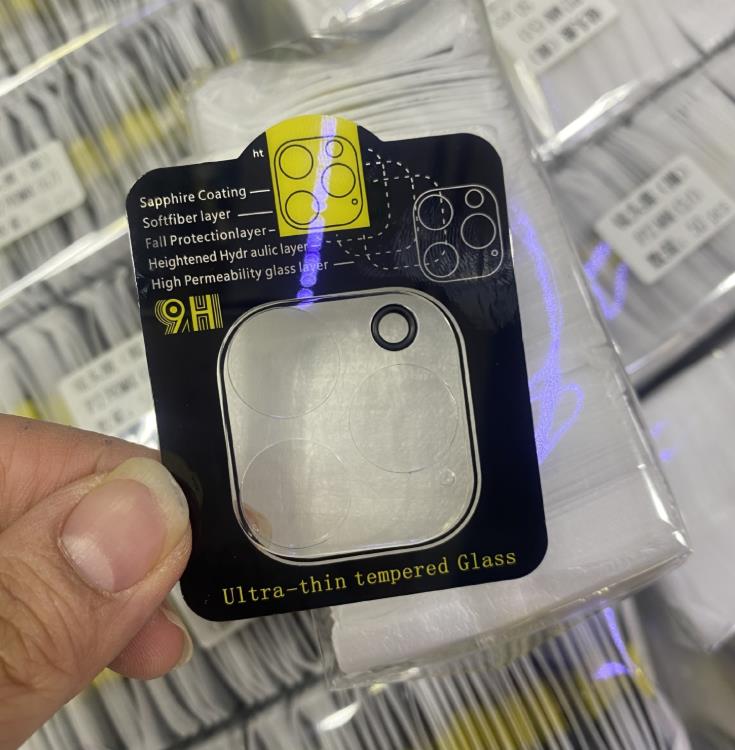 Антибликовый круг 3D 9H для мобильного телефона, закаленное стекло, Защитная пленка для экрана камеры для iPhone 12 11 Pro