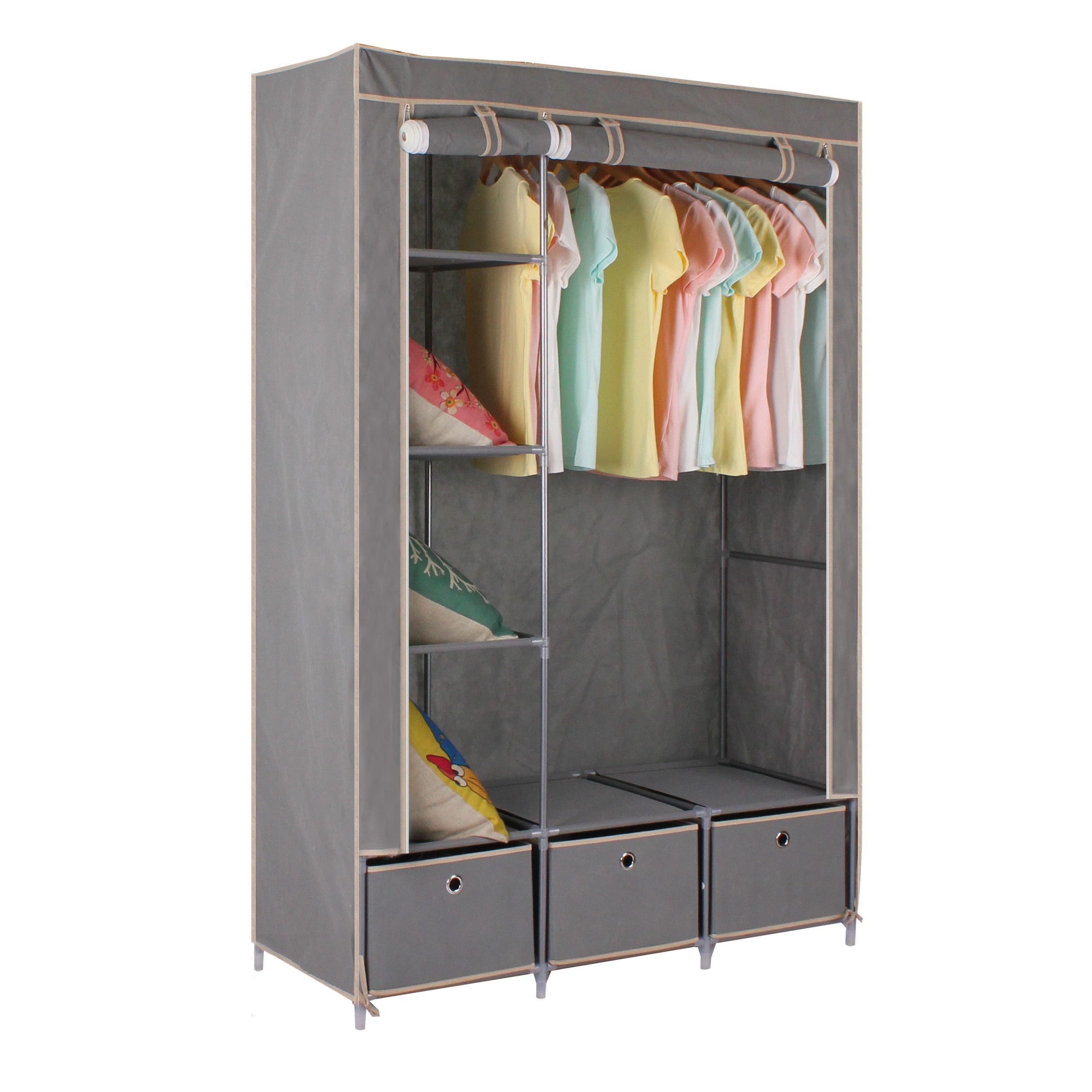 Лидер продаж мебель для дома общего назначения ткань шкаф в carrefour и Wal mart продажи