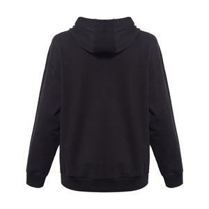 black hoodie no strings