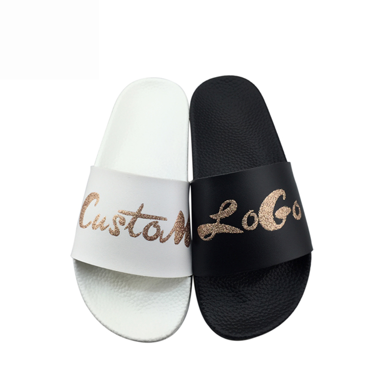 OEM слайдер обувь Печать Flash Powder Логотип Новый дизайн PCU мужские тапочки на заказ