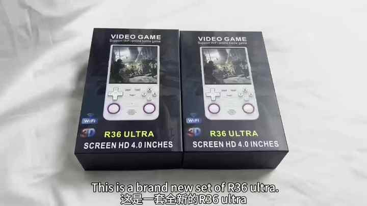 R36 Ultra WIFIレトロゲーム機 - 4.0'' IPSディスプレイ、Linux