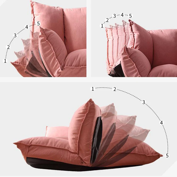اليابانية حصير طوي أريكة سرير حصير المحمولة أرجل كرسي قابل للطي أريكة