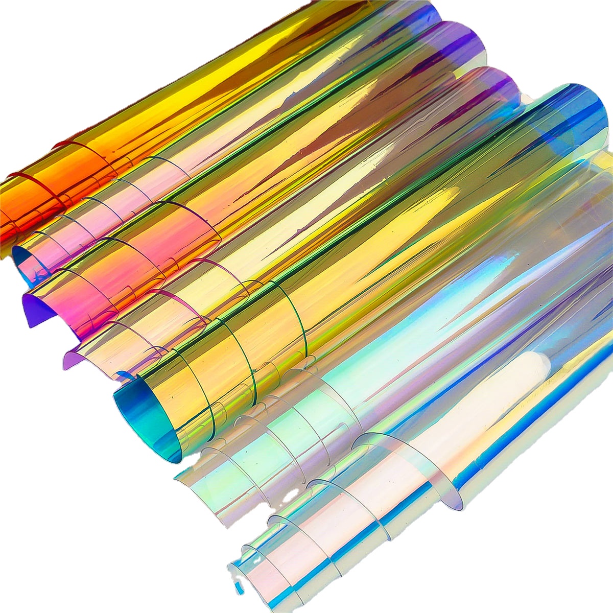 Прозрачная Радужная голографическая ПВХ-пленка A4, виниловая кожа, ткань для сумок с бантом, серьги ручной работы