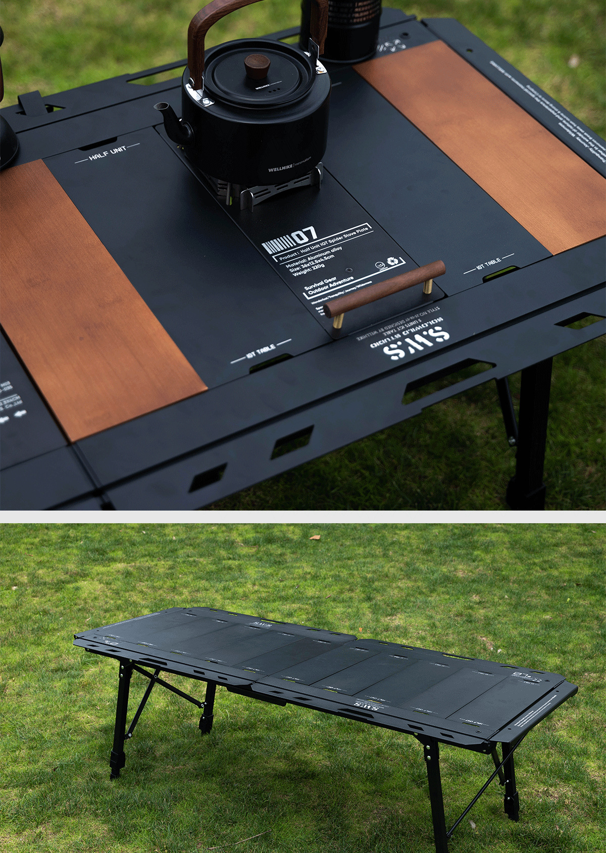 WELLHIKE Outdoor SWS 5 Unit IGT Camping Table Aluminum Alloy