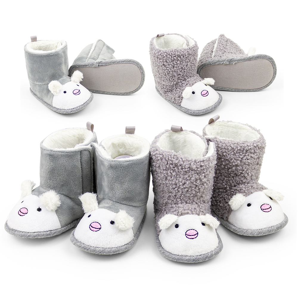 Мультяшный носок детская зимняя теплая обувь с мехом детские сапоги унисекс