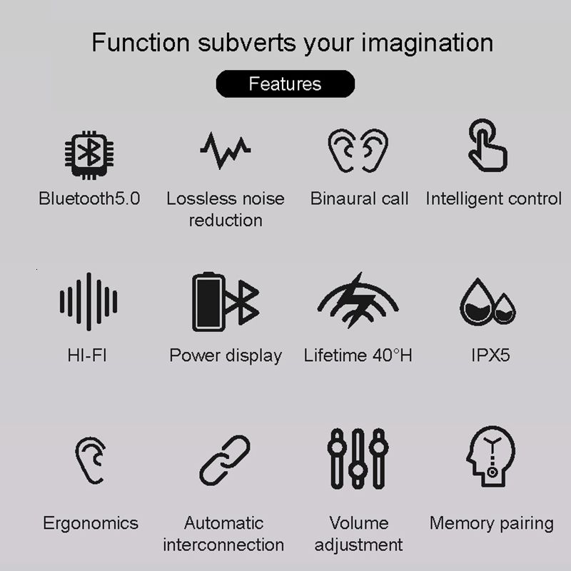 i99 Tws Mini Pop-up Wireless Bass Stereo Bluetooth Earphones Tap Control Earbuds with Charging Box for xiaomi PK i30 i80 i200