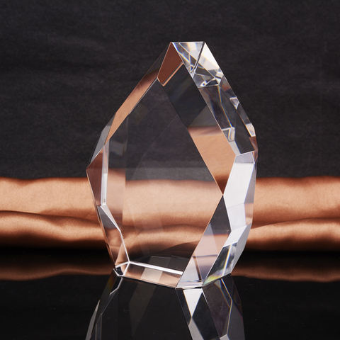 水晶立方体水晶盒子透明空白水晶装饰品装饰生日礼物