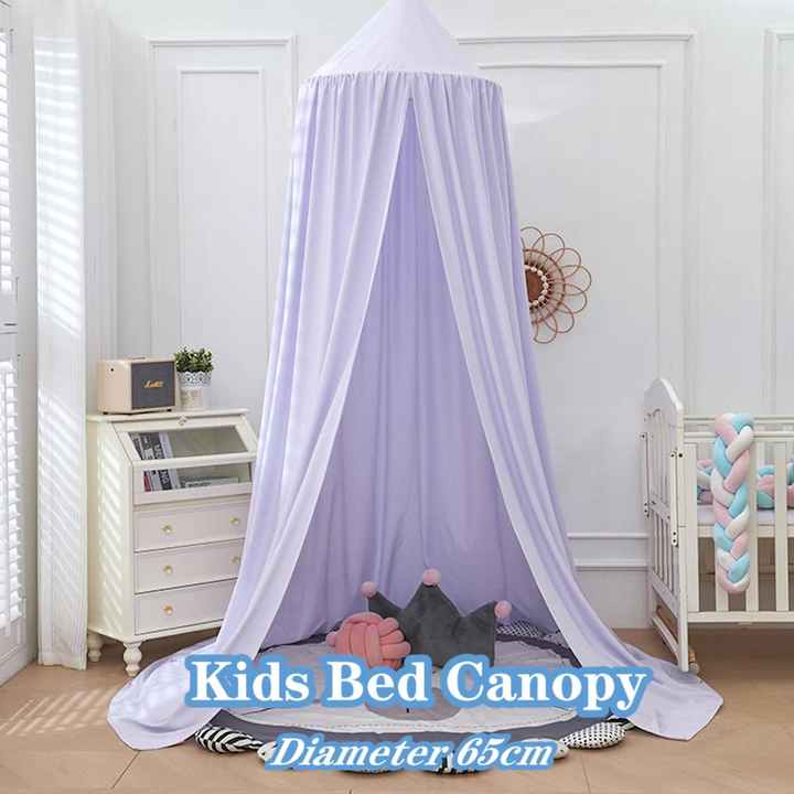 Dreamy Purple Princess Dome Baby Bed Canopy Kids Mosquito Net Play