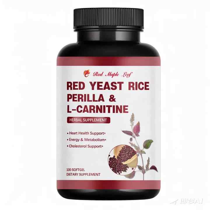 l carnitine green tea Red Yeast Rice Perilla Seed Oil L Carnitine Softgels | Supports Heart Health Energy