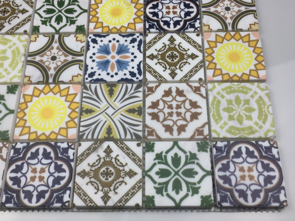 Marble Mosaics Stone Mosaic Inkjet Printing Glass Stone Mosaic