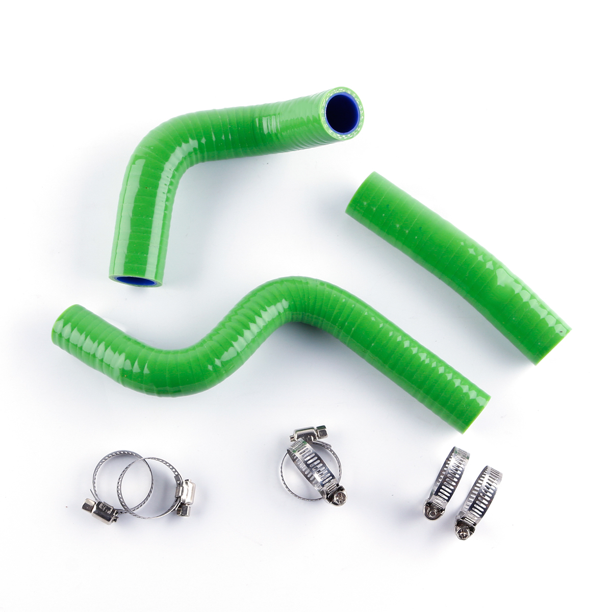 SILICONE RADIATOR HOSE GREEN for KAWASAKI KX80 1998-2000//KX85 2001-//KX100 1998