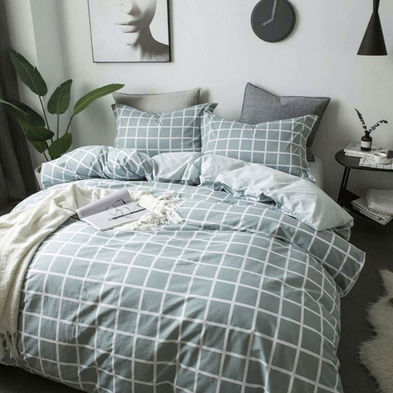 Amazon горячая Распродажа, индивидуальный полноразмерный 100% хлопковый атласный комплект постельного белья