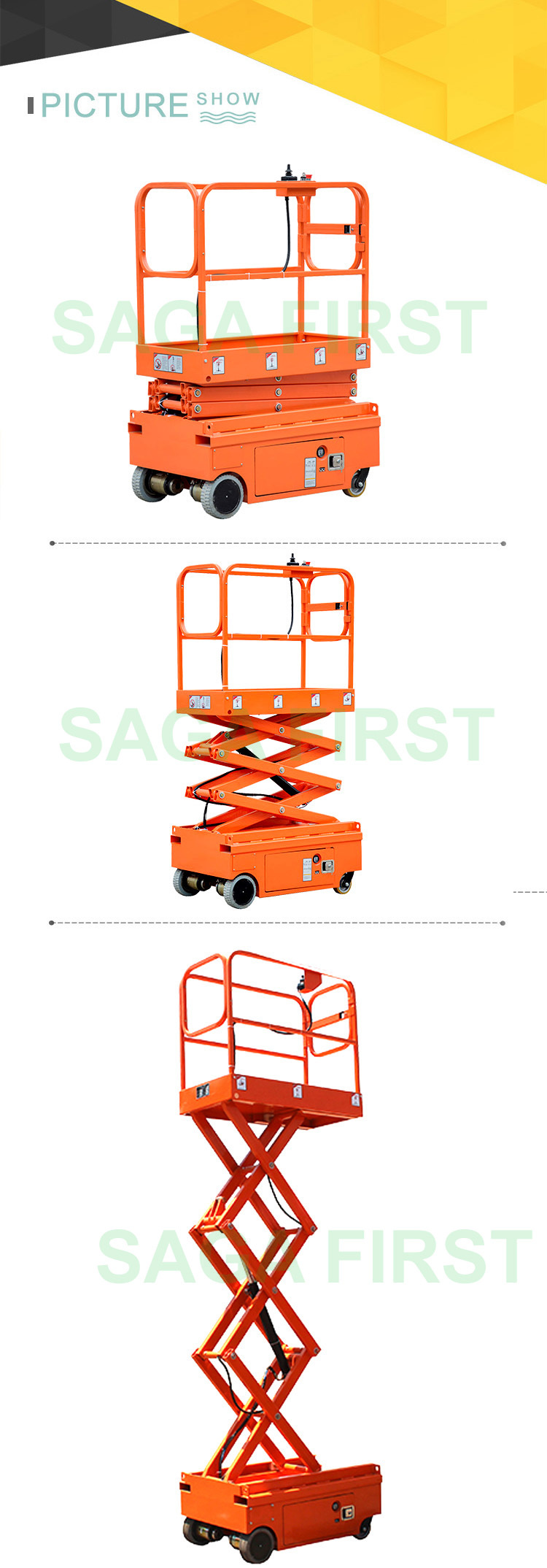 2020 Hot Selling Hydraulic Electric movable small lift table single scissor