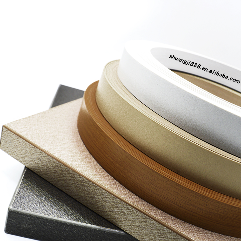 Высококачественная цветная ПВХ лента для кромки, однотонные рулоны, острые металлические защитные гибкие пластиковые ленты