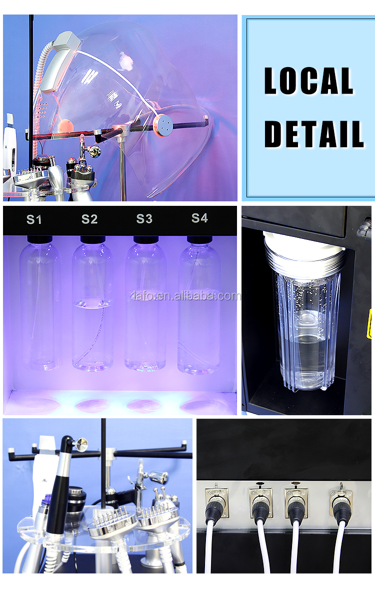 96% Oxygen purity! LF-826B hydrogen aqua water dermabrasion oxygen facial skin rejuvenation machine with oxygen mask