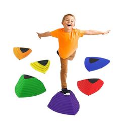 Plastic Triangular Colorful Safety Kids Sensory Toy, Training Kids Stepping Stones for Kids