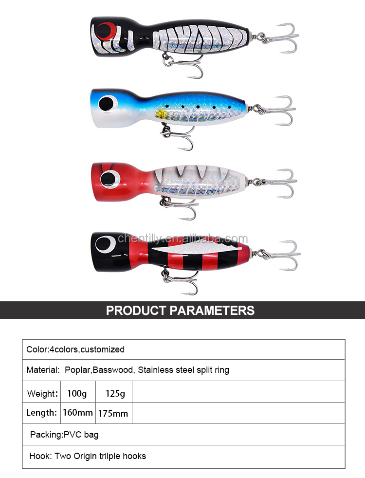 AO1 GT用トップウォーター ルアー 青・緑 ルアー 青物 トップウォーター 釣り具 ポッパー ショアジギング